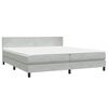 vidaXL &Kappa;&rho;&epsilon;&beta;ά&tau;&iota; Boxspring &mu;&epsilon; &Sigma;&tau;&rho;ώ&mu;&alpha; & LED &alpha;&nu;&omicron;&iota;&chi;&tau;ό &gamma;&kappa;&rho;&iota; 180x220 cm &Beta;&epsilon;&lambda;&omicron;ύ&delta;&iota;&nu;&omicron;