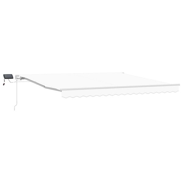 vidaXL Ανασυρόμενη Τέντα Λευκή with Λευκό 400 x 300 εκ Λευκό