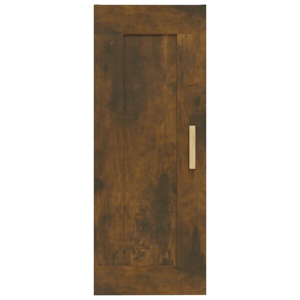 vidaXL Ντουλάπι Τοίχου Καπνιστή Δρυς 35x34x90 εκ. Επεξεργασμένο Ξύλο