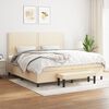 vidaXL &Kappa;&rho;&epsilon;&beta;ά&tau;&iota; Boxspring &mu;&epsilon; &Sigma;&tau;&rho;ώ&mu;&alpha; &Kappa;&rho;&epsilon;&mu; 200x200 &epsilon;&kappa;. &Upsilon;&phi;&alpha;&sigma;&mu;ά&tau;&iota;&nu;&omicron;