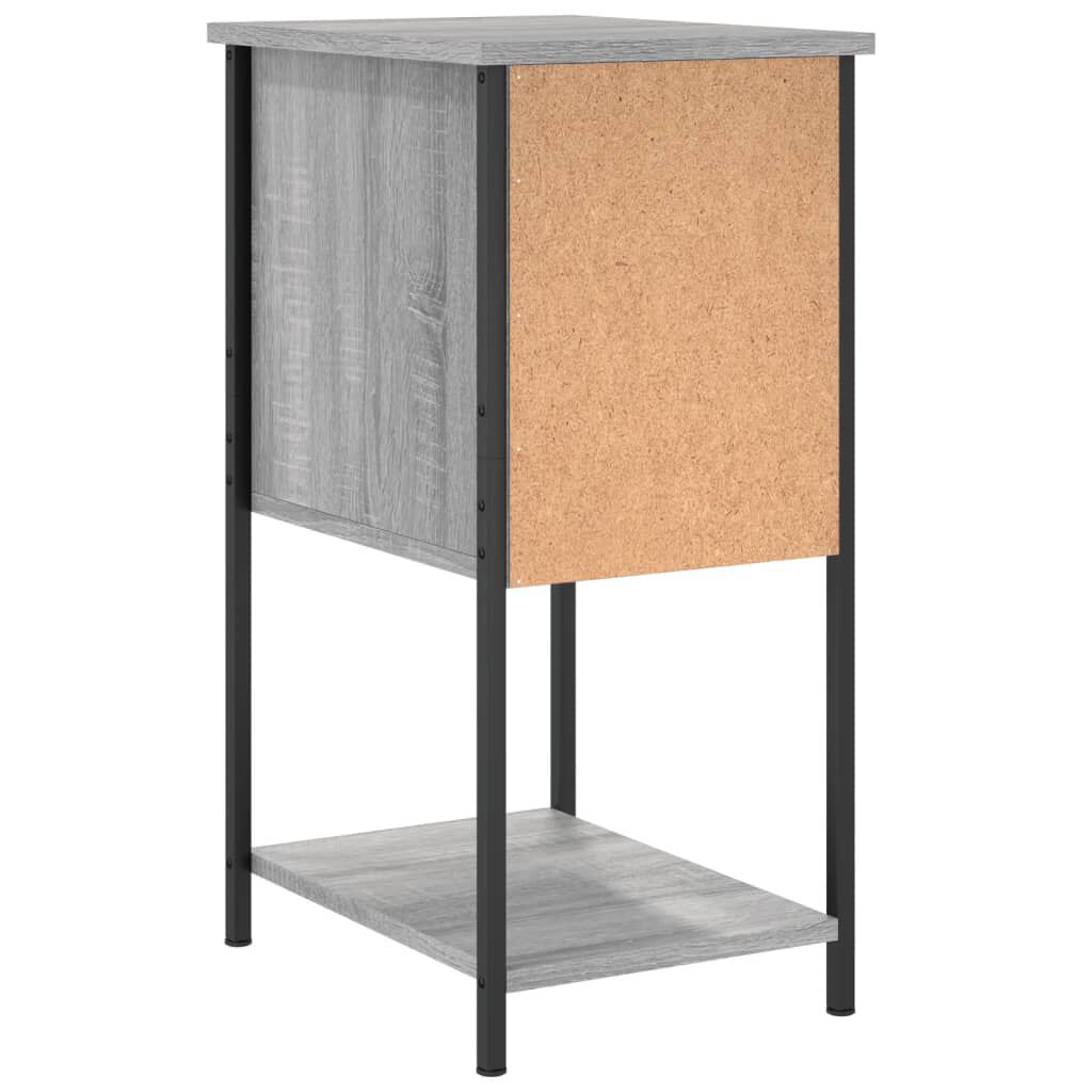 vidaXL Κομοδίνο Γκρι Sonoma 32 x 42 x 70 εκ. από Επεξεργασμένο Ξύλο