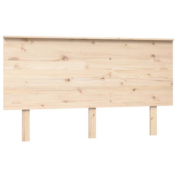 vidaXL Κεφαλάρι Κρεβατιού 144x6x82,5 εκ. από Μασίφ Ξύλο Πεύκου