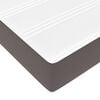 vidaXL Οθωμανικό κρεβάτι με στρώμα Γκρι 140x200cm Faux Leather