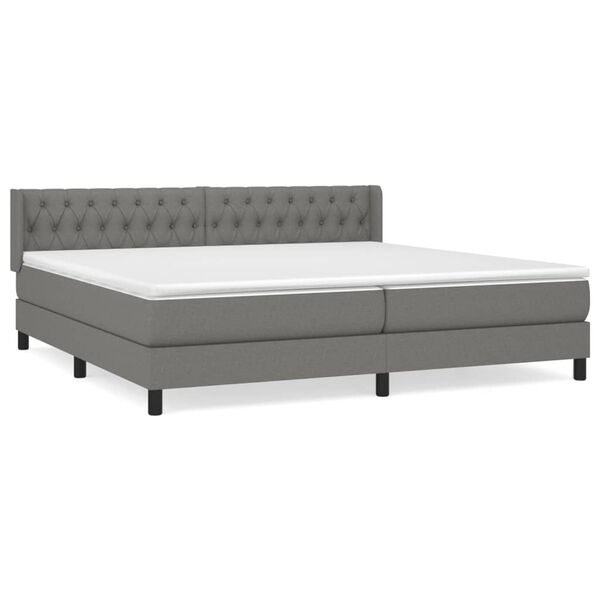 vidaXL &Kappa;&rho;&epsilon;&beta;ά&tau;&iota; Boxspring &mu;&epsilon; &Sigma;&tau;&rho;ώ&mu;&alpha; &Sigma;&kappa;&omicron;ύ&rho;&omicron; &Gamma;&kappa;&rho;&iota; 200x200 &epsilon;&kappa;. &Upsilon;&phi;&alpha;&sigma;&mu;ά&tau;&iota;&nu;&omicron;