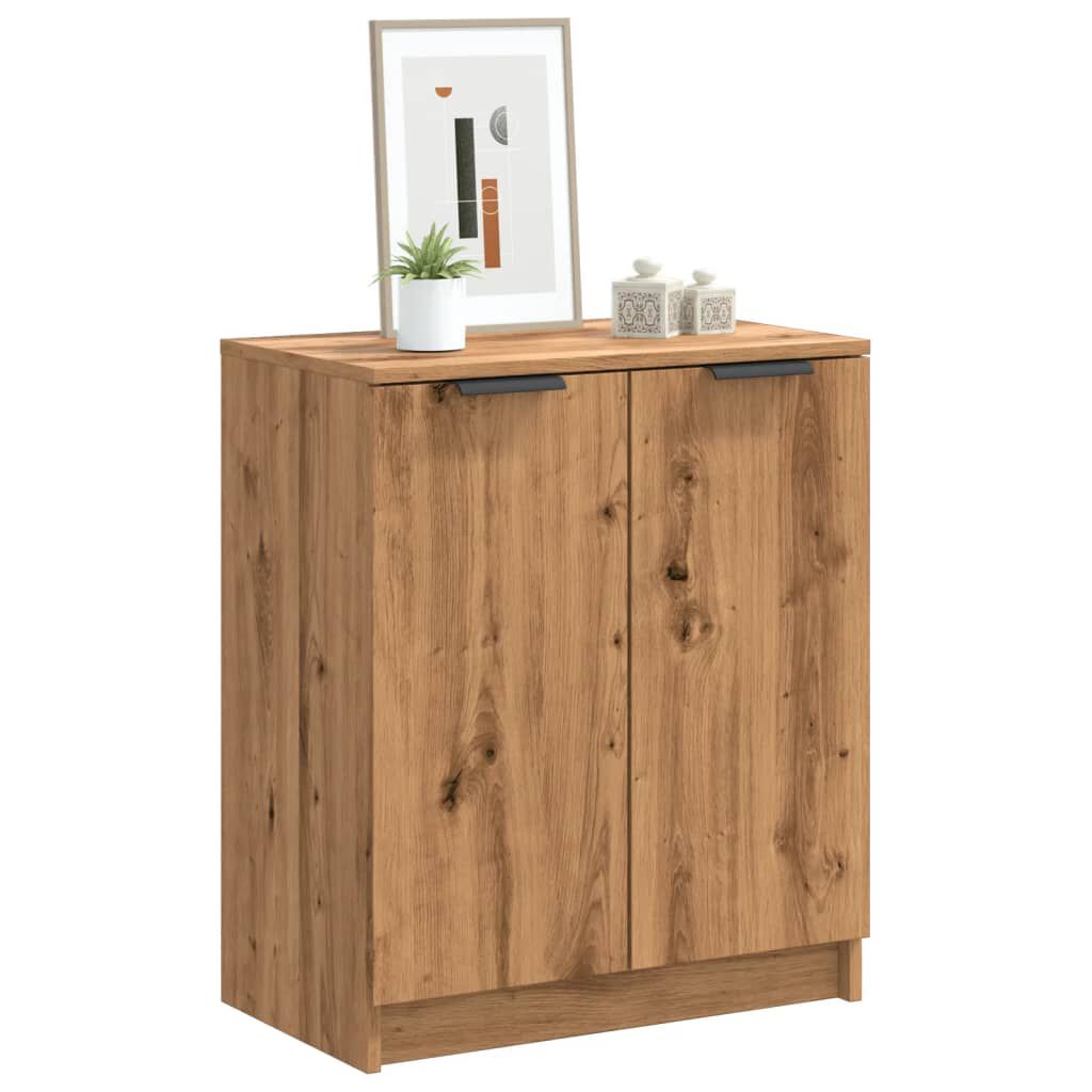vidaXL Παπουτσοθήκη Αρτισιανή Δρυς 59x35x70 εκ. Επεξ. Ξύλο