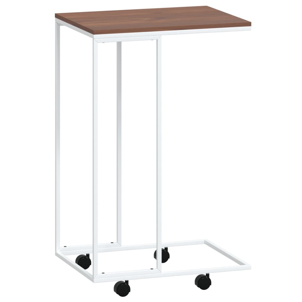 vidaXL Βοηθητικό Τραπέζι με Ρόδες Λευκό 40x30x63,5 εκ. Επεξεργ. Ξύλο