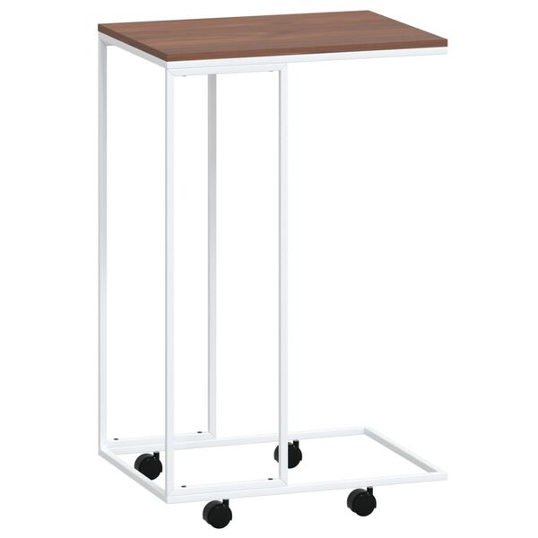 vidaXL Βοηθητικό Τραπέζι με Ρόδες Λευκό 40x30x63,5 εκ. Επεξεργ. Ξύλο