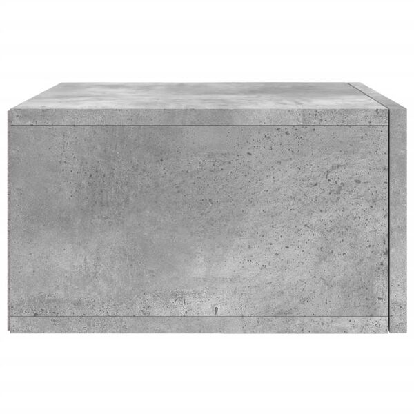 vidaXL Κομοδίνο Επιτοίχιο Γκρι Σκυροδέματος 35 x 35 x 20 εκ.