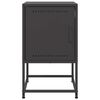 vidaXL Κομοδίνο Μαύρο 36 x 39 x 60,5 εκ. Ατσάλινο