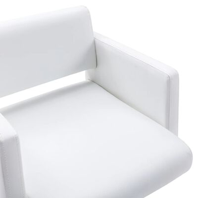 vidaXL Καρέκλα Κομμωτηρίου Λευκή από Συνθετικό Δέρμα