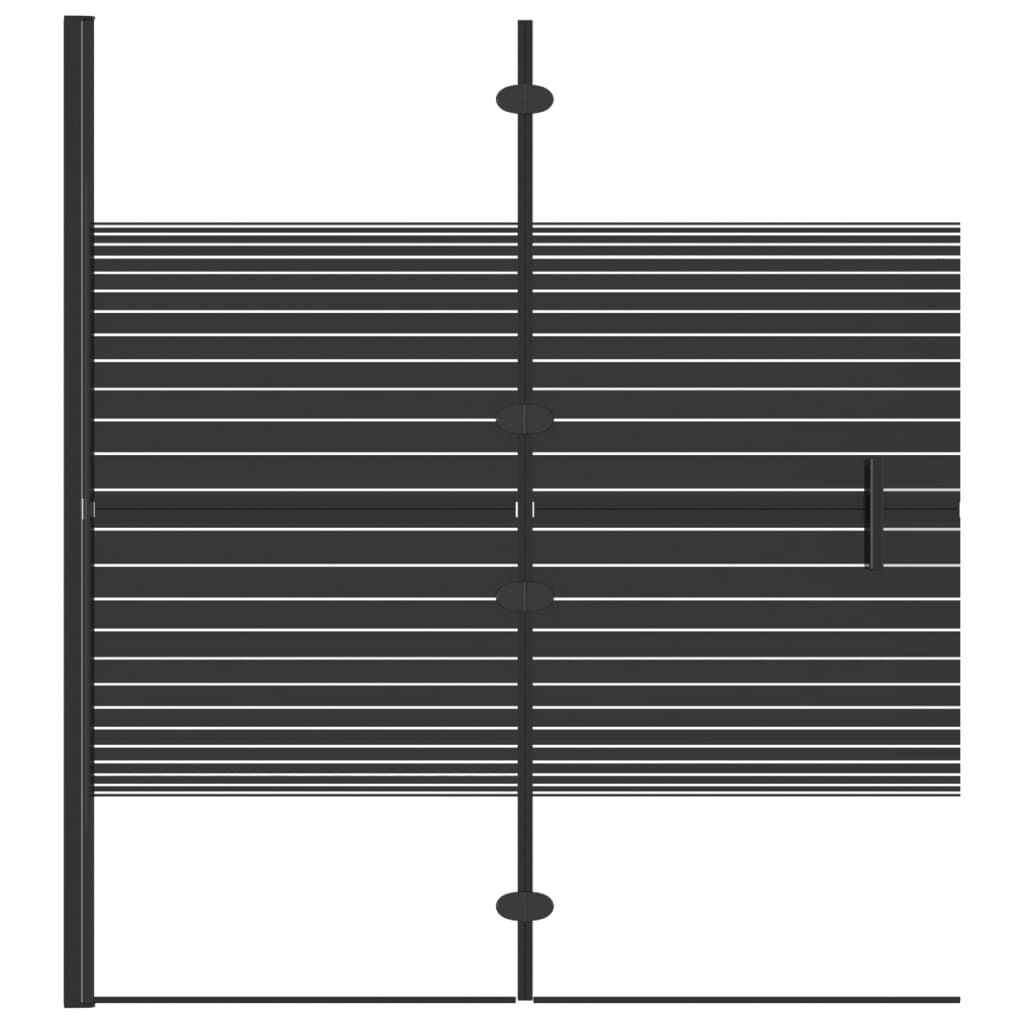 vidaXL Καμπίνα Μπανιέρας Πτυσσόμενη Μαύρη 120 x 140 εκ. από ESG