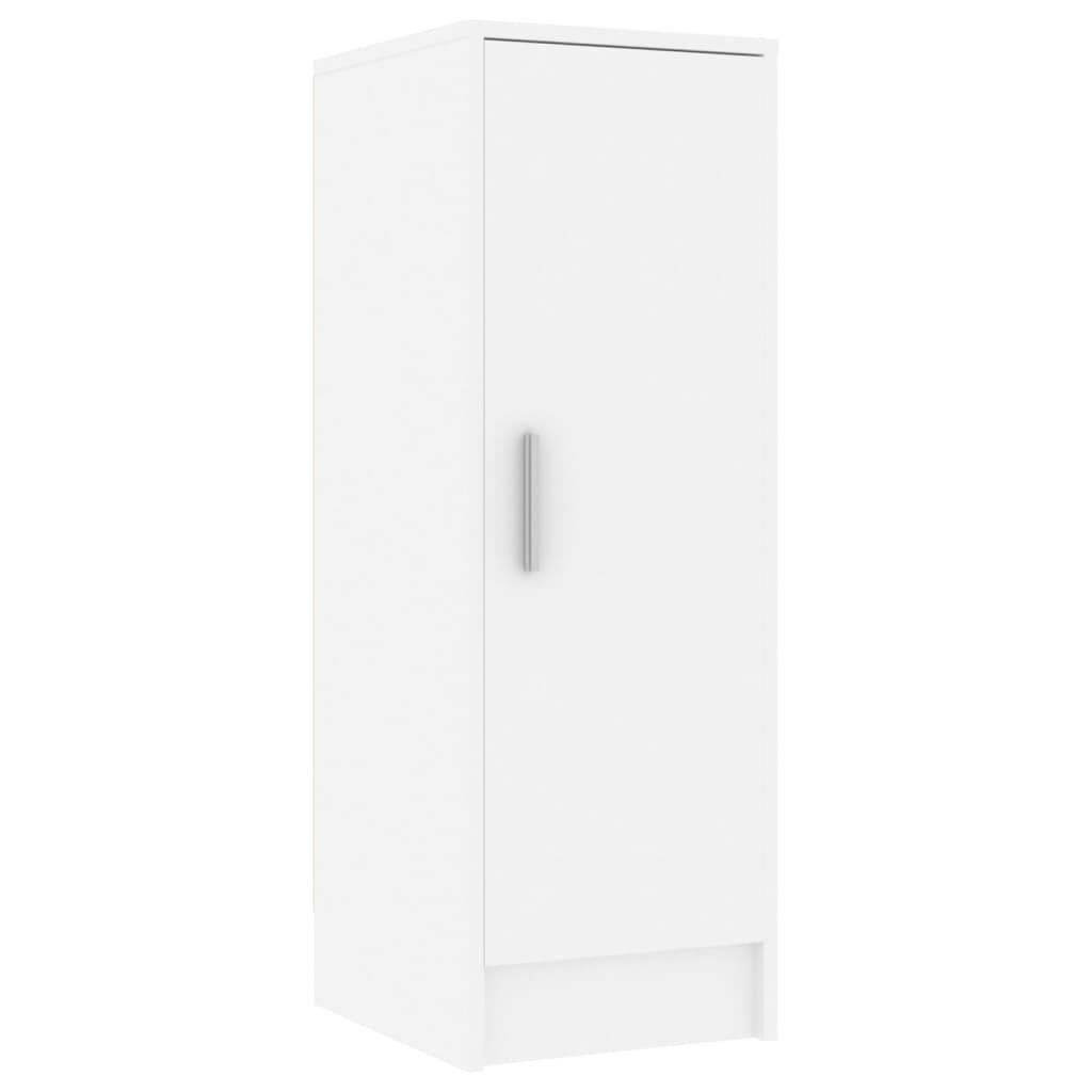 vidaXL Παπουτσοθήκη Λευκή 32 x 35 x 92 εκ. από Επεξ. Ξύλο