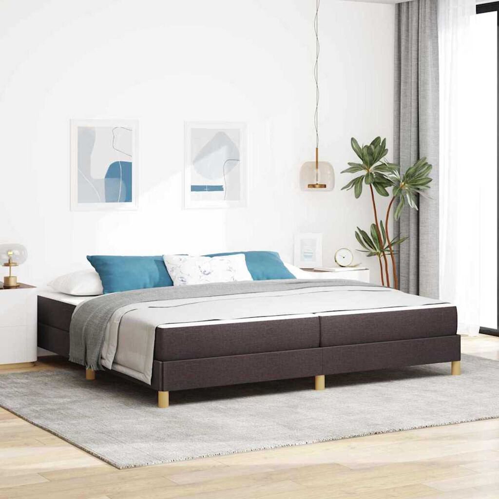 vidaXL Κρεβάτι με ελατήρια Καφέ 200 x 200 cm