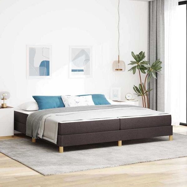vidaXL Κρεβάτι με ελατήρια Καφέ 200 x 200 cm