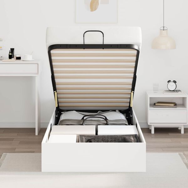 vidaXL &Kappa;&rho;&epsilon;&beta;ά&tau;&iota; &Omicron;&theta;&omega;&mu;&alpha;&nu;&iota;&kappa;&omicron;ύ &Tau;ύ&pi;&omicron;&upsilon; &Lambda;&epsilon;&upsilon;&kappa;ό 193 x 120 x 25 &epsilon;&kappa; &Mu;&omicron;&rho;&iota;&omicron;&sigma;&alpha;&nu;ί&delta;&alpha;