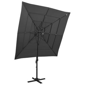 vidaXL &Omicron;&mu;&pi;&rho;έ&lambda;&alpha; &Kappa;ή&pi;&omicron;&upsilon; 4 &Epsilon;&pi;&iota;&pi;έ&delta;&omega;&nu; &Alpha;&nu;&theta;&rho;&alpha;&kappa;ί 250x250 &epsilon;&kappa;. &mu;&epsilon; &Iota;&sigma;&tau;ό &Alpha;&lambda;&omicron;&upsilon;&mu;&iota;&nu;ί&omicron;&upsilon;