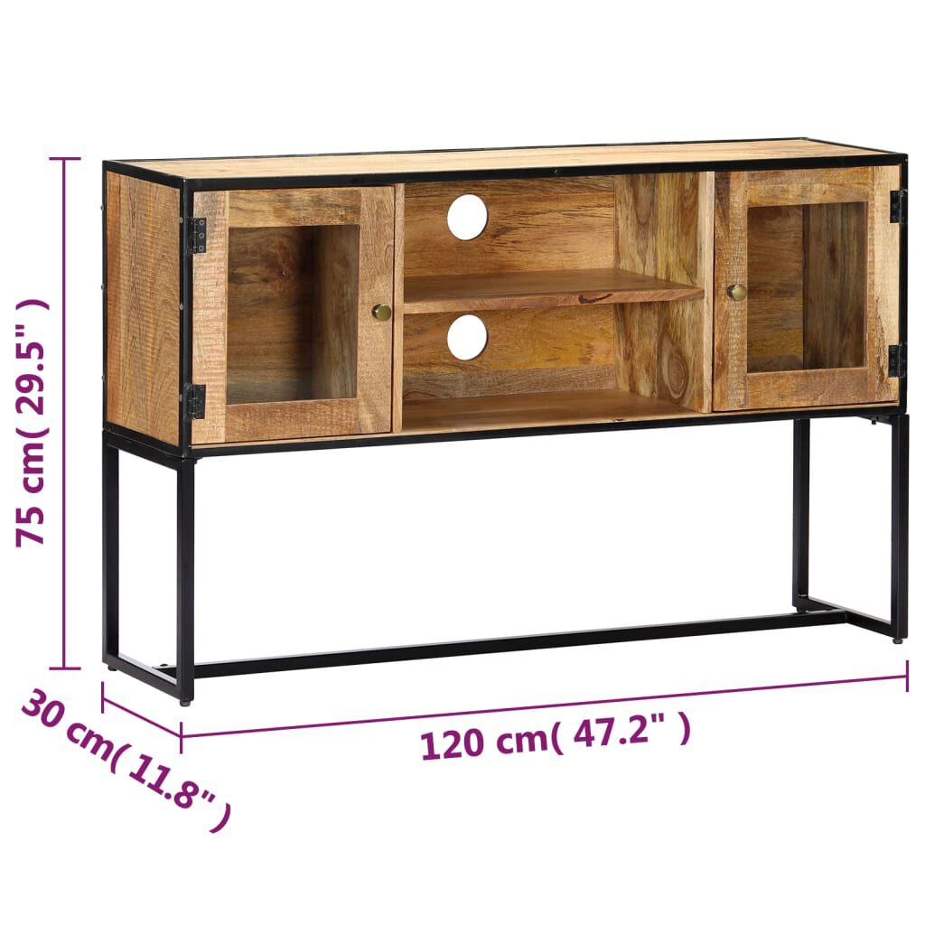 vidaXL Έπιπλο Τηλεόρασης 120 x 30 x 75 εκ. από Μασίφ Ανακυκλωμένο Ξύλο