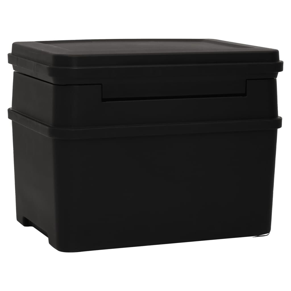 vidaXL Χρηματοκιβώτιο Μαύρο 44 x 37 x 34 εκ.