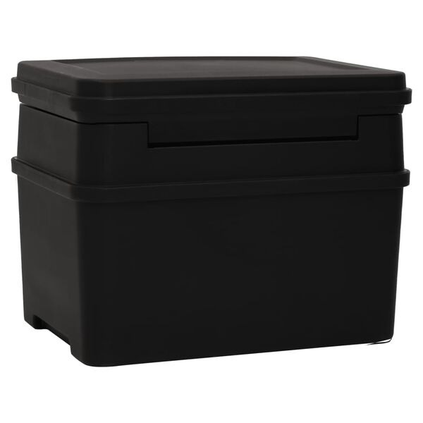 vidaXL Χρηματοκιβώτιο Μαύρο 44 x 37 x 34 εκ.