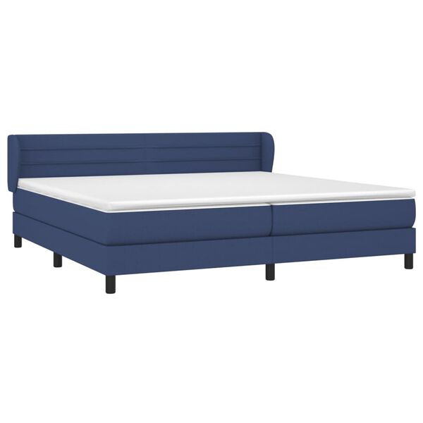 vidaXL &Kappa;&rho;&epsilon;&beta;ά&tau;&iota; Boxspring &mu;&epsilon; &Sigma;&tau;&rho;ώ&mu;&alpha; &Mu;&pi;&lambda;&epsilon; 200x200 &epsilon;&kappa;. &Upsilon;&phi;&alpha;&sigma;&mu;ά&tau;&iota;&nu;&omicron;