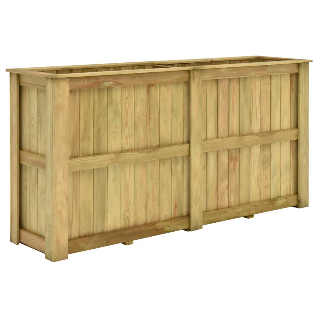 vidaXL Υπερυψωμένη Γλάστρα 196 x 50 x 100 εκ. Εμποτισμένο Ξύλο Πεύκου