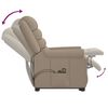vidaXL Πολυθρόνα Μασάζ Ανακλινόμενη Καπουτσίνο Συνθ. Δέρμα