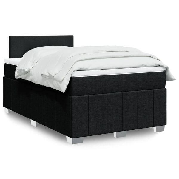vidaXL &Kappa;&rho;&epsilon;&beta;ά&tau;&iota; Boxspring &mu;&epsilon; &Sigma;&tau;&rho;ώ&mu;&alpha; &Mu;&alpha;ύ&rho;&omicron; 120x190 &epsilon;&kappa;. &Upsilon;&phi;&alpha;&sigma;&mu;ά&tau;&iota;&nu;&omicron;