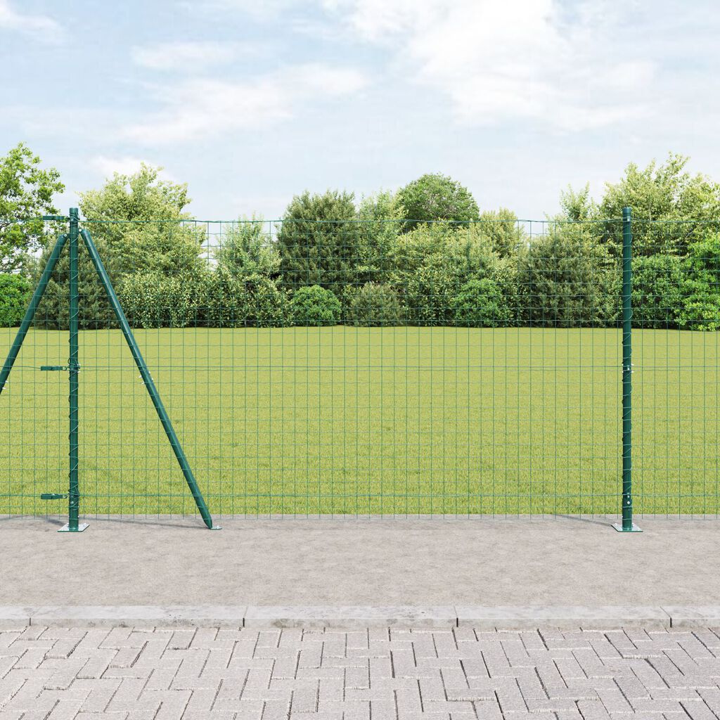 vidaXL Στερεά Κολωνακια με Βάσεις 13 τμχ Ø32mm 68,5cm Γαλβανισμένο Ατσάλι