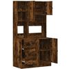 vidaXL Ντουλάπι Κουζίνας Καπνιστή Δρυς 95x50x180 εκ. Επεξεργ. Ξύλο