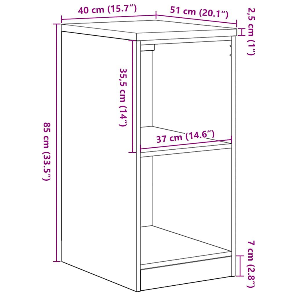 vidaXL ντουλάπι αποθήκευσης γκαράζ 40x51x85 εκ μασίφ ξύλο πεύκο