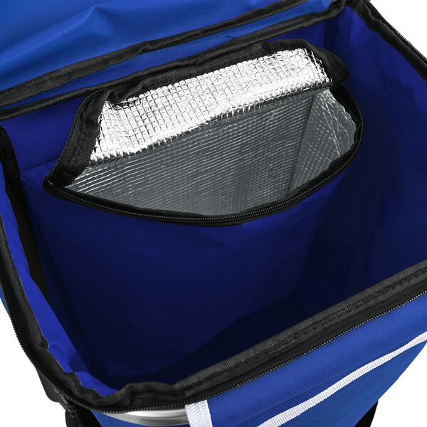 vidaXL Καρότσι Αγορών Μπλε 47 x 39 x 100.5 εκ. Ύφασμα Oxford
