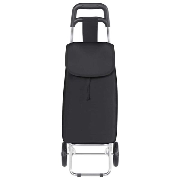 vidaXL Καρότσι Αγορών Μαύρο 35 x 28 x 92 εκ. Ύφασμα Oxford