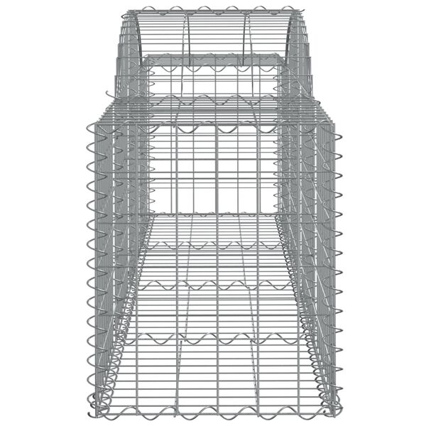 vidaXL Συρματοκιβώτια Τοξωτά 10 τεμ. 200x50x60/80 εκ. Γαλβαν. Ατσάλι
