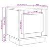 vidaXL Κομοδίνο με Μαύρο 44 x 34.5 x 45 εκ Επεξεργασμένο ξύλο