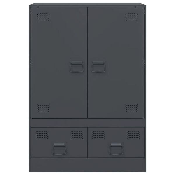 vidaXL Ντουλάπι Ανθρακί 67 x 39 x 95 εκ. από Ατσάλι
