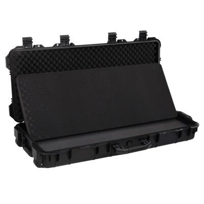 vidaXL Θήκη Πτήσης με Ρόδες Μαύρη 96 x 42 x 167 εκ. από Πολυπροπυλένιο