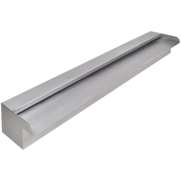 Σιντριβάνι Καταρράκτης Πισίνας Ορθογώνιο 90 εκ. από Ανοξείδωτο Ατσάλι