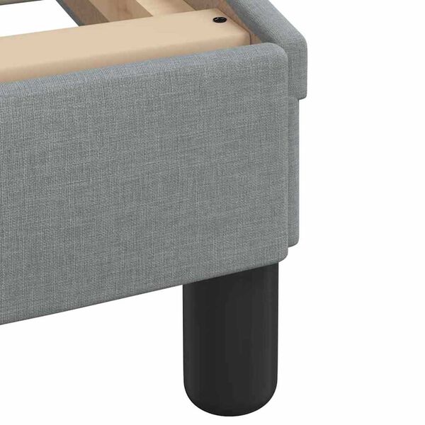 vidaXL Σκελετός Κρεβατιού Χωρίς Στρώμα Αν. Γκρι 160x200 εκ.Υφασμάτινο