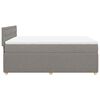 vidaXL &Kappa;&rho;&epsilon;&beta;ά&tau;&iota; Boxspring &mu;&epsilon; &Sigma;&tau;&rho;ώ&mu;&alpha; Taupe 160x200 &epsilon;&kappa;. &Upsilon;&phi;&alpha;&sigma;&mu;ά&tau;&iota;&nu;&omicron;