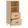 vidaXL Ντουλάπι Sonoma Δρυς 34,5x34x90 εκ. από Επεξεργασμένο Ξύλο