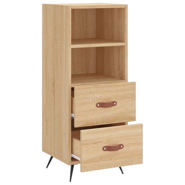 vidaXL Ντουλάπι Sonoma Δρυς 34,5x34x90 εκ. από Επεξεργασμένο Ξύλο