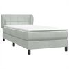 vidaXL Box Spring &kappa;&rho;&epsilon;&beta;ά&tau;&iota; &mu;&epsilon; &sigma;&tau;&rho;ώ&mu;&alpha; &alpha;&nu;&omicron;&iota;&chi;&tau;ό &gamma;&kappa;&rho;&iota; 80x220 cm &Beta;&epsilon;&lambda;&omicron;ύ&delta;&iota;&nu;&omicron;