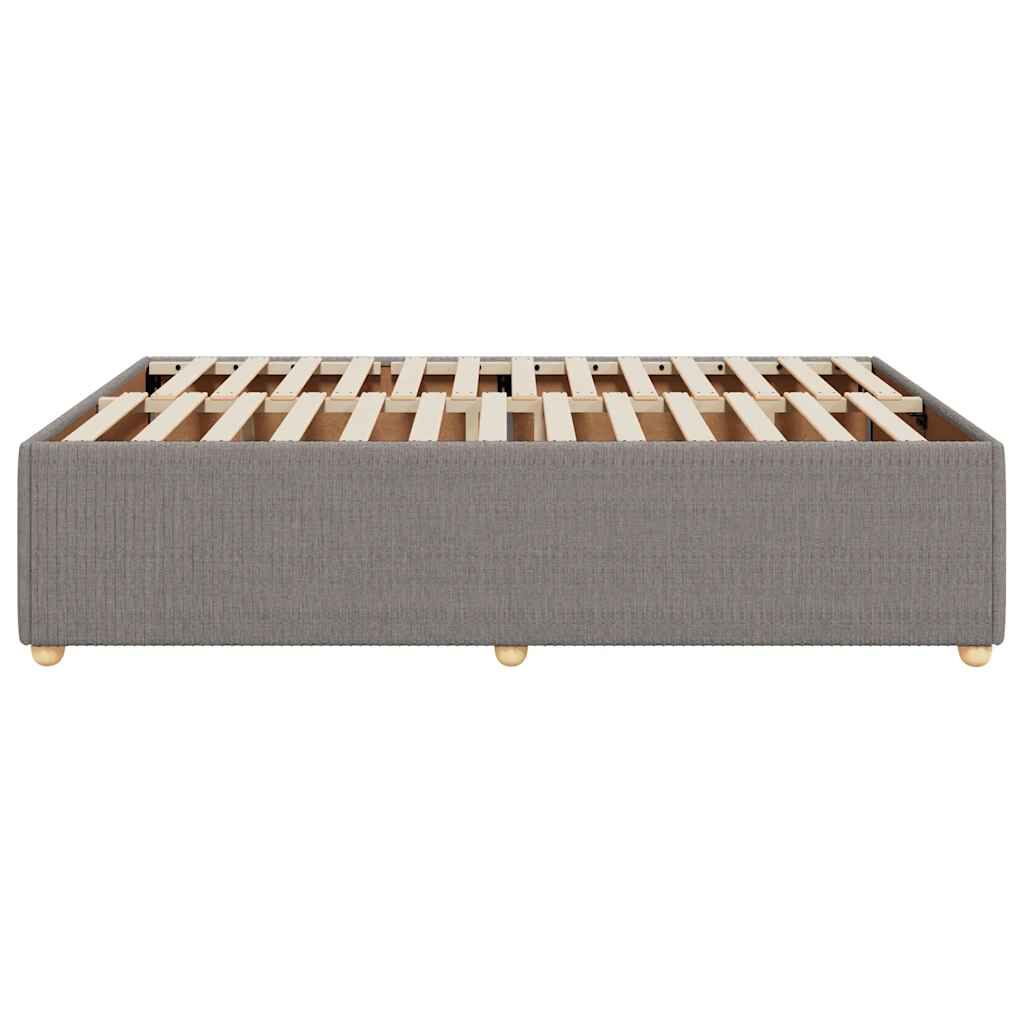 vidaXL Σκελετός Κρεβατιού Χωρίς Στρώμα Taupe 140x190 εκ. Υφασμάτινο