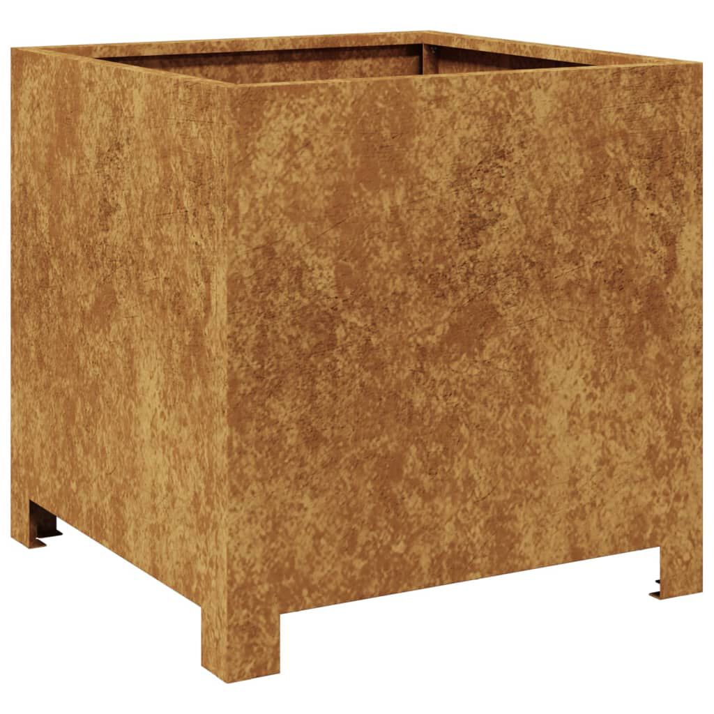 vidaXL Ζαρντινιέρα Κήπου 40x40x40 εκ. Ατσάλι σκληρυθέν στον αέρα