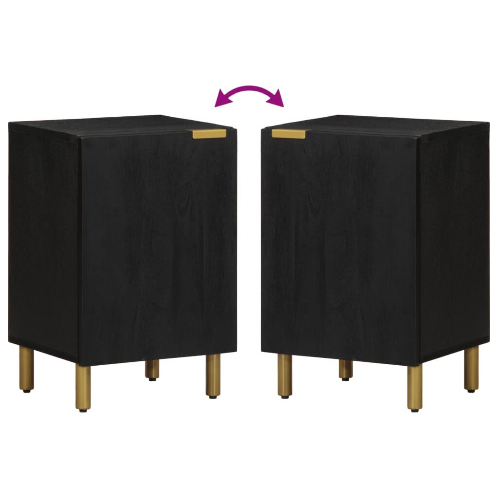 vidaXL Ντουλάπι Μπάνιου Μαύρο 38 x 33 x 58 εκ. Επεξεργασμένο Ξύλο