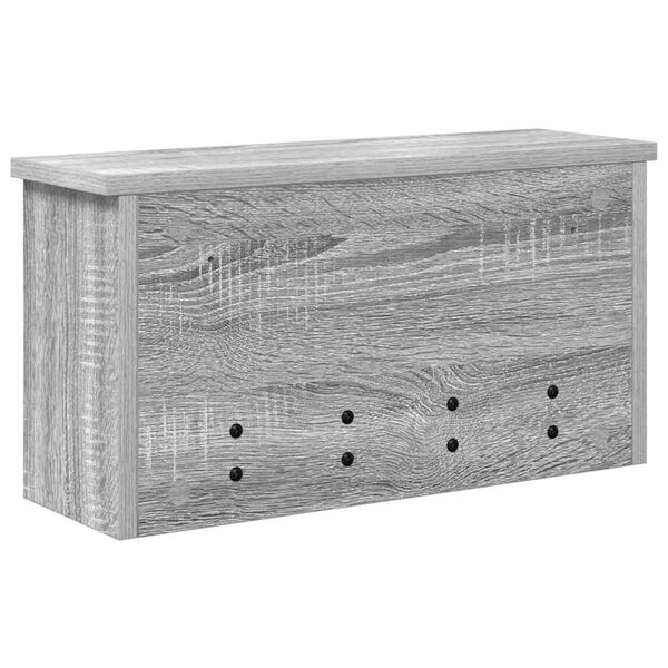 vidaXL Τοίχου Κρεμάστρα Γκρι sonoma 50 x 16 x 26 εκ Επεξεργασμένο ξύλο
