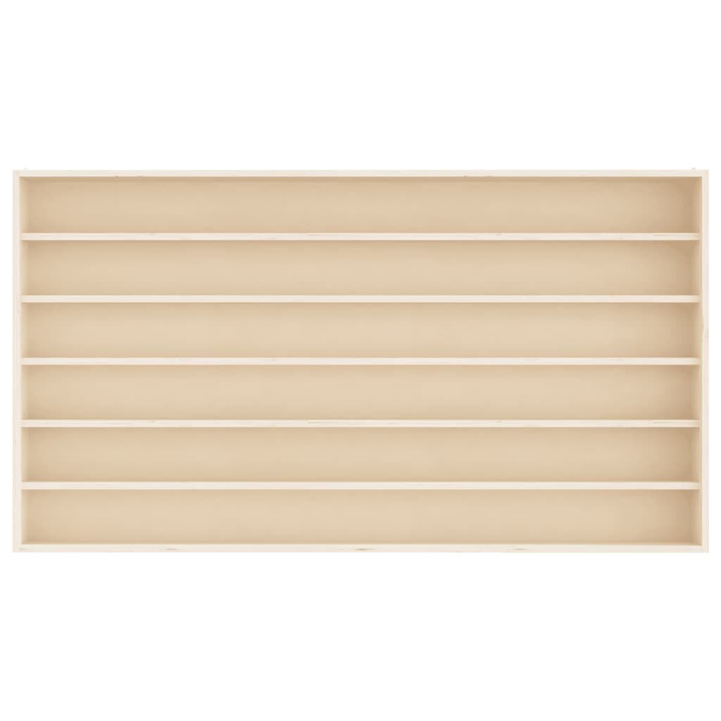 vidaXL Ξύλινη συλλεκτική βιτρίνα με 6 ράφια 100x8,5x55 εκ.