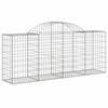 vidaXL Συρματοκιβώτια Τοξωτά 3 τεμ. 200x50x80/100 εκ. Γαλβαν. Ατσάλι