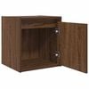 vidaXL Κομοδίνο Επιτοίχιο Καφέ Δρυς 38x34x40 εκ.
