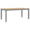 vidaXL Τραπεζαρία Corona Γκρι 180 x 90 x 75 εκ. από Μασίφ Ξύλο Πεύκου